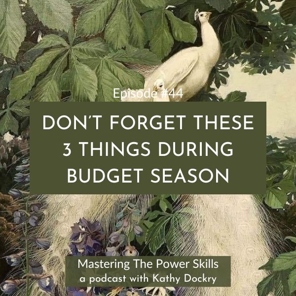 11Mastering The Power Skills with Kathy Dockry | Don’t Forget These 3 Things During Budget Season